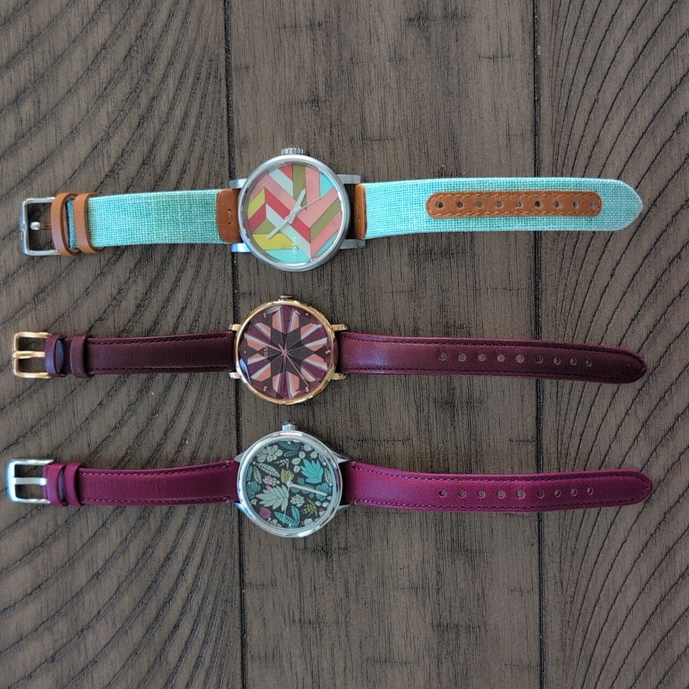 Set of 3 Fossil Watches